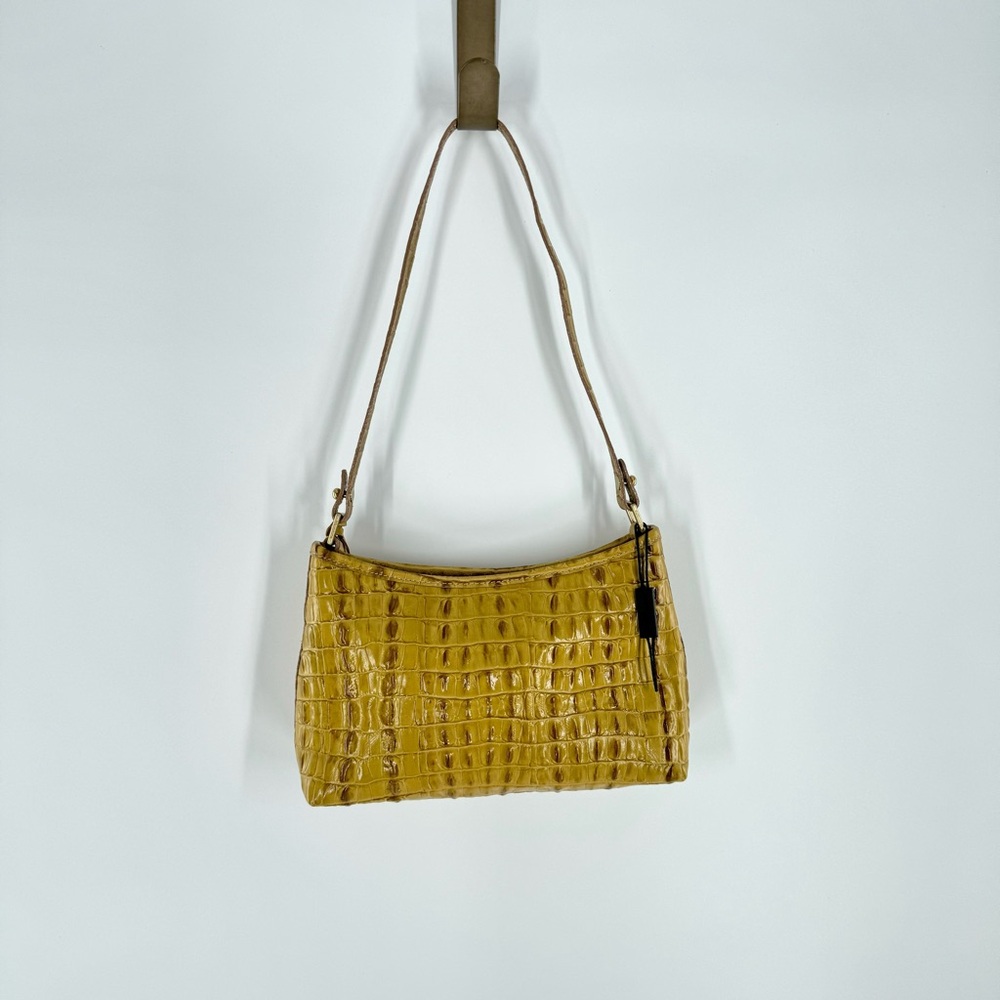 Brahmin Anytime Crocodile Embossed Mini Melbourne Shoulder Bag - Picture 2 of 9